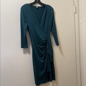 VENUS Teal Long Sleeve Dress